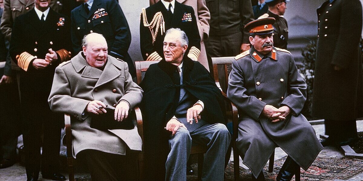 Jalta Konferenz: Churchill, Stalin, Roosevelt