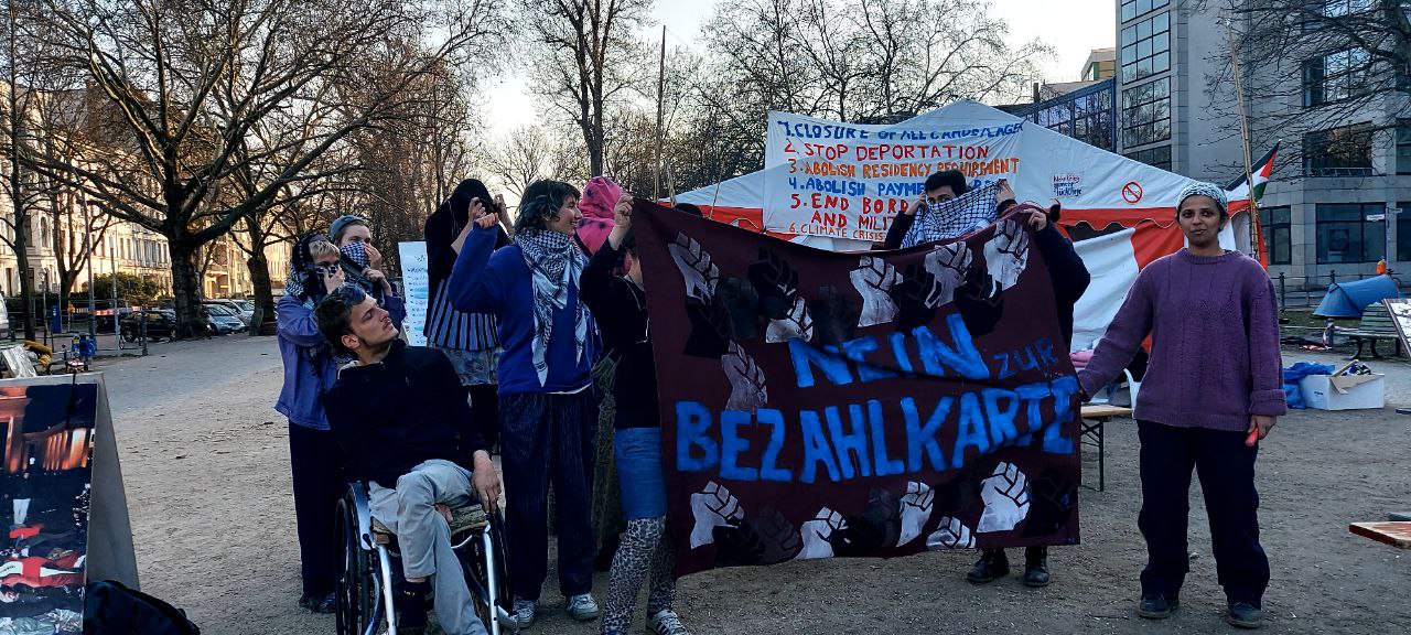 Camp gegen Rassismus auf dem Oranienplatz in Berlin