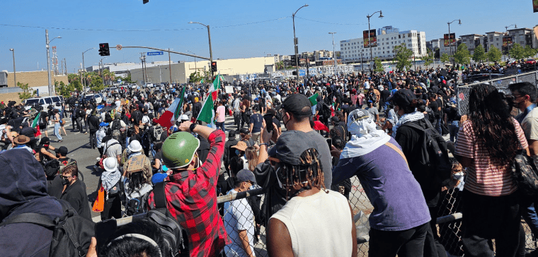 Protestierende in L. A.