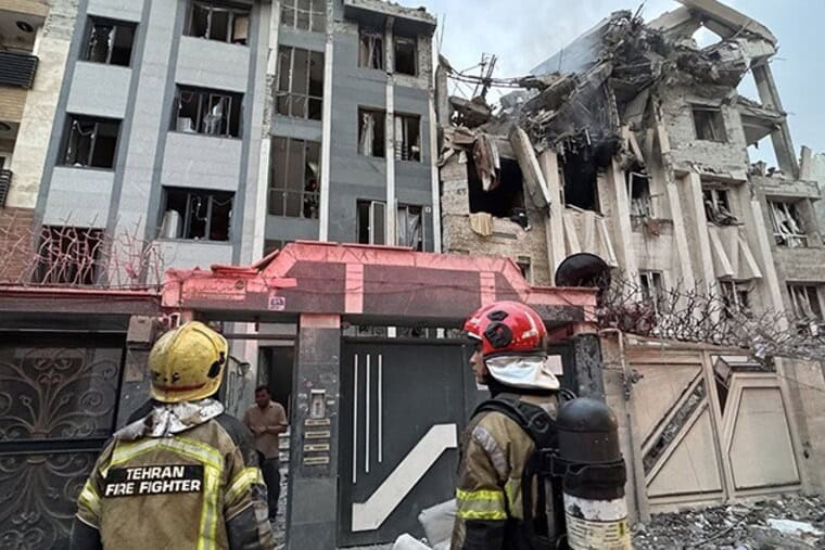 Zerstörte Gebäude nach dem israelischen Angriff auf die iranische Hauptstadt und Atomanlagen