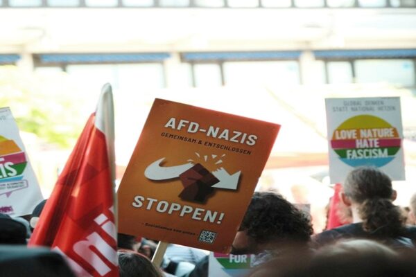 Protest gegen die AfD