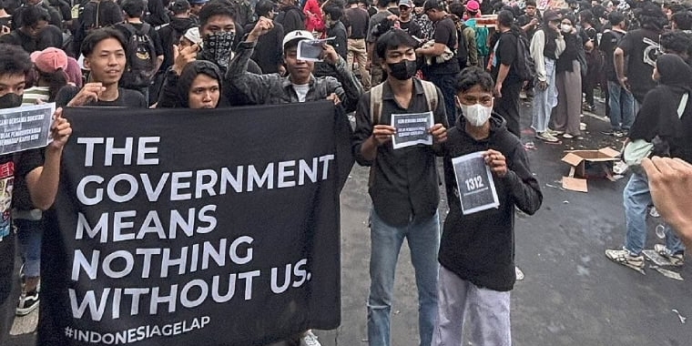 Protest der Gen Z In Indonesien