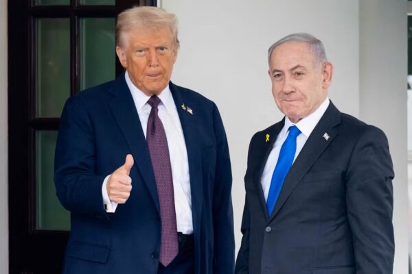 Israels Ministerpräsident Benjamin Netanjahu besuchte am Montag das Weiße Haus und US-Präsident Donald Trump in Washington D.C.