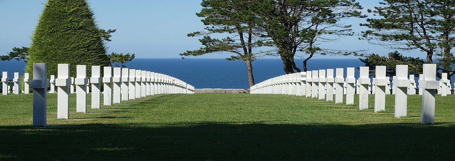 Amerikanischer Soldatenfriedhof in der Normandie.