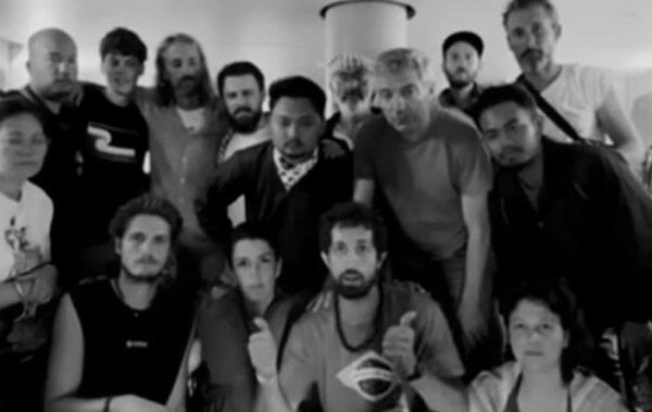 Auf dem Boot »Sirius« bevor es von der israelischen Marine geentert wurde.