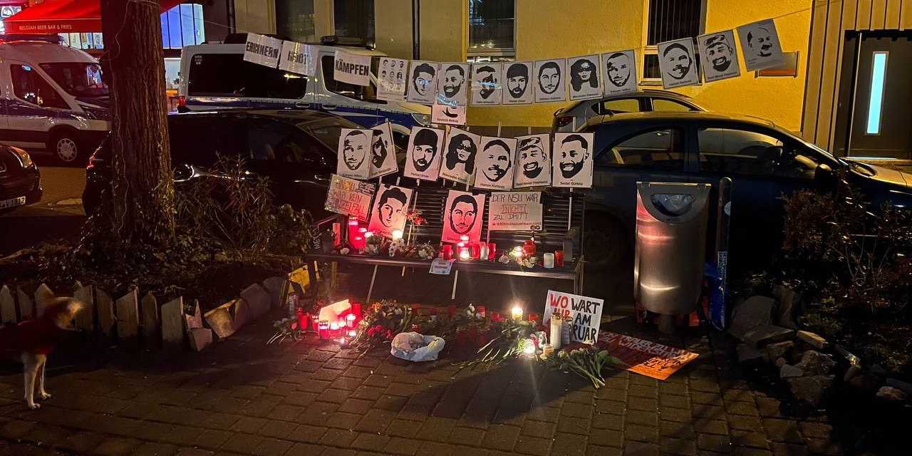 Gedenken an die Opfer des rassistischen Mordanschlags in Hanau 2020