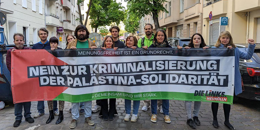Die Linke Neukölln solidarisiert sich mit den Palästinenser:innen zum 75 Jahrestag der Nakba 1948.