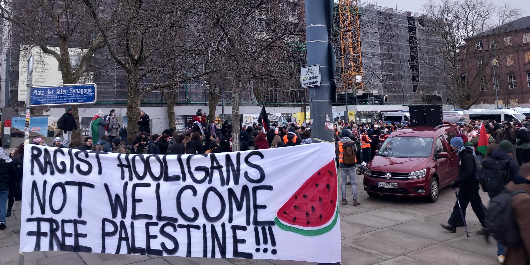 Protest gegen Maccabi Tel Aviv