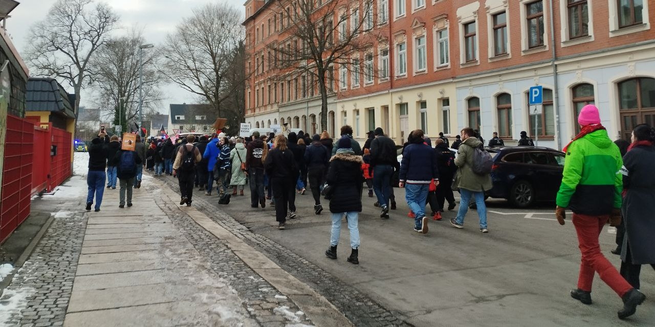 Protest gegen die Generation Deutschland in Chemnitz