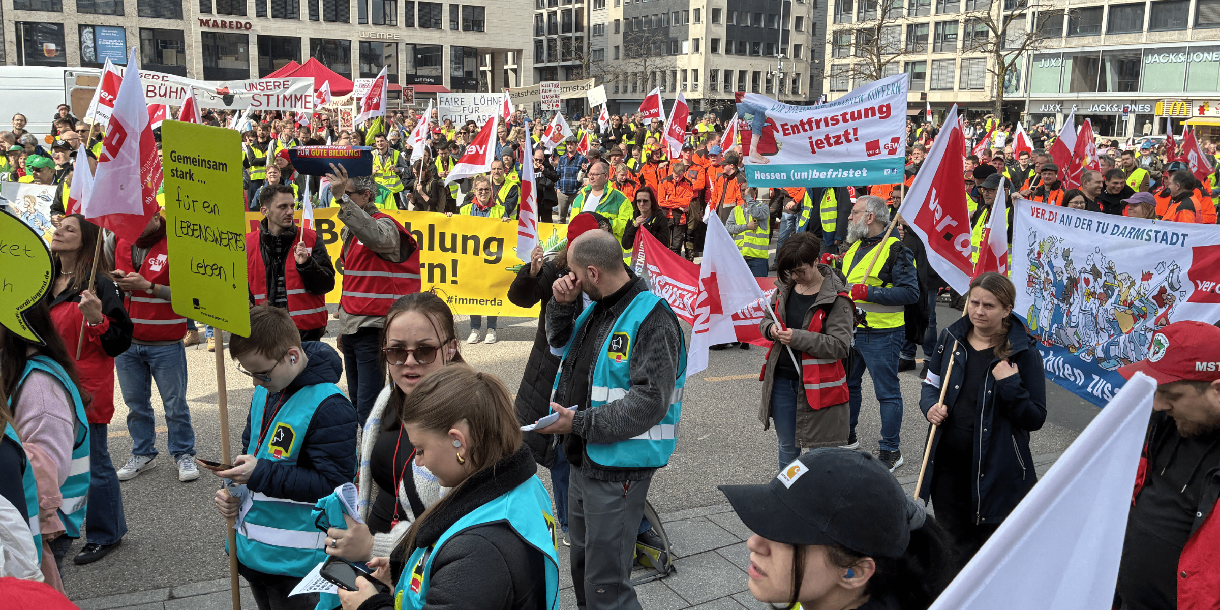 Streik im öffentlichen Dienst in Frankfurt am Main