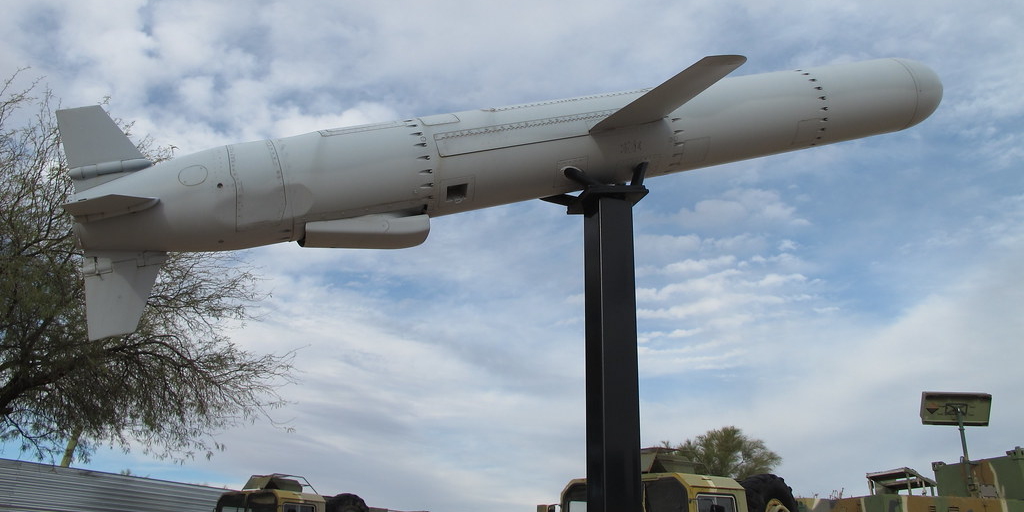 BGM-109 Tomahawk – vom Boden aus abgefeuerte nukleare Marschflugkörper.