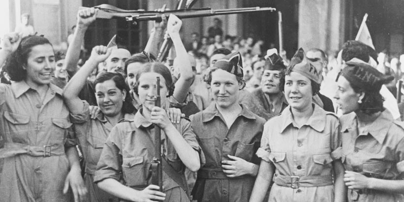 Arbeiter:innenmiliz der CNT Anfang 1937 - Generalitat de Catalunya